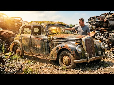 ASMR Vintage Car Restoration |Mercedes-Benz 170 S (1950) Full Rebuild from Abandoned Condition
