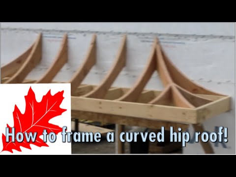 How to frame a hip roof with sweep eaves