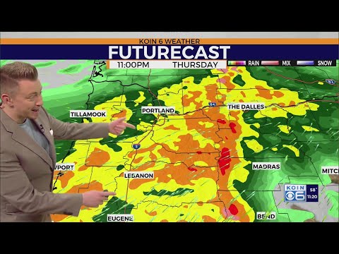 Atmospheric river intensifies over the PNW