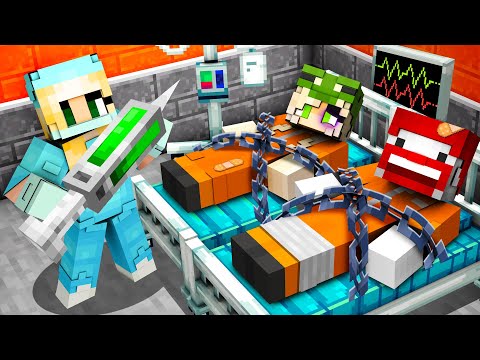 UNSERE FLUCHT ENDET IN DER KRANKENSTATION in MINECRAFT GEFÄNGNIS 2