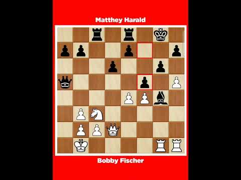 Bobby Fischer vs Matthey Harald √ It Open Montreal Canada, 1956.