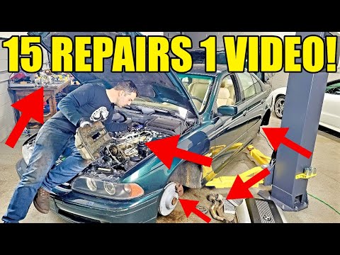 I Made 15 Repairs & Replaced 67 Parts On My Manual V8 E39 BMW In A Crazy DIY Budget Repair Marathon!