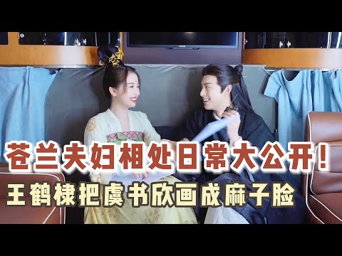 爆笑日常！虞书欣吐槽王鹤棣直男发言好扎心，现场互相作画变身灵魂画手，王鹤棣把腮红化成麻子超搞笑！