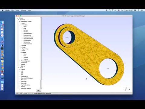 Creating a simple geometry with Gmsh