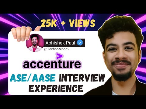 Accenture ASE/AASE interview experience 2024 | How I got selected at first attempt