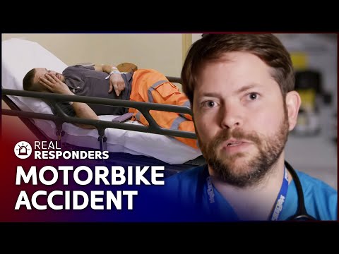 Motorcyclist In Critical Pain After Major Crash And Drunk Fight | Casualty 24/7 | Real Responders
