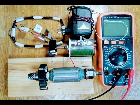 Способ снятия схемы  якоря с помощью магнитной стрелки