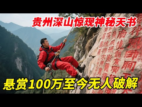 贵州深山惊现神秘天书，悬赏100万至今无人破解，现场实拍看看有何奥秘？【户外小北哥】