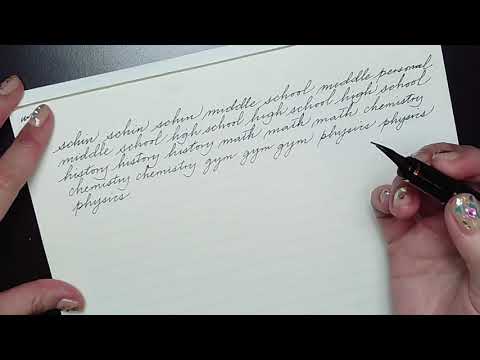 Write cursive with me: Study and Work Life