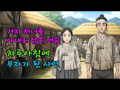 거지 처녀를 아내로 삼은 머슴, 하루아침에 부자가 된 사연