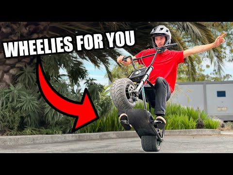 My Mini Bike Wheelies Itself!