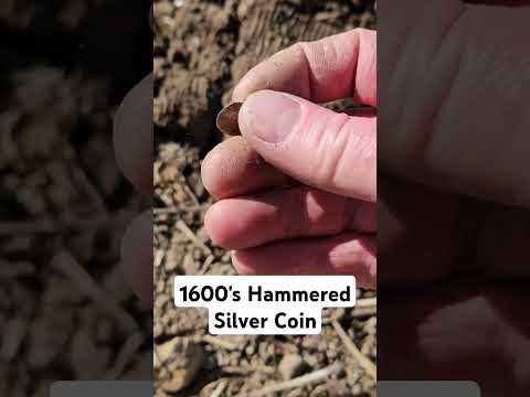 1600's Hammered silver coin found with the XP Deus 2 #metaldetecting #treasurehunting