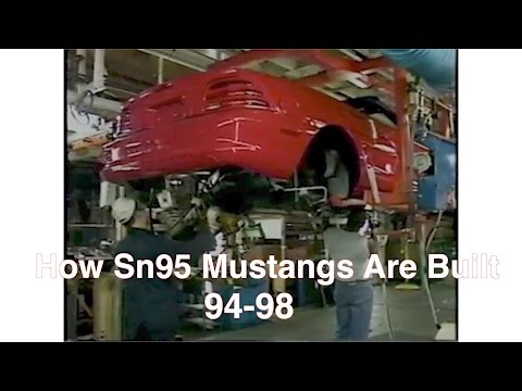 94-98 SN95 Mustangs On Assembly Line In Michigan