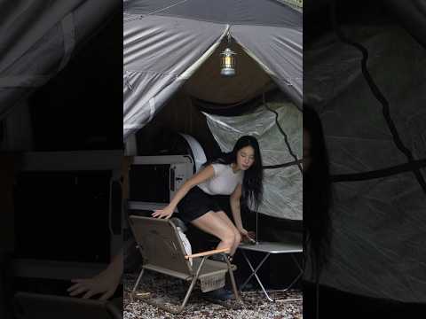 RAINY CAMP WITH A NEW CAR TENT☔️