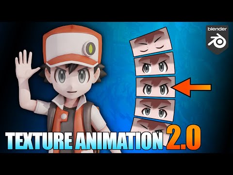3 Simple ways to Animate Face Textures 2.0 [With Drivers][In Blender]