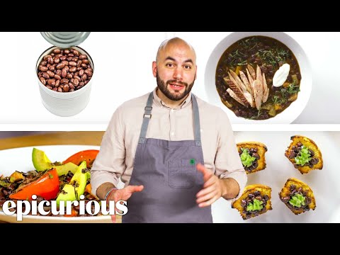 Pro Chef Turns Canned Black Beans Into 3 Meals For Under $9 | The Smart Cook | Epicurious