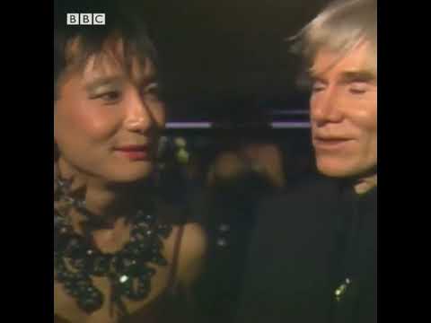 Bianca Jagger, Christopher Reeve, Andy Warhol & Boy George at the Palladium in NYC (1985)