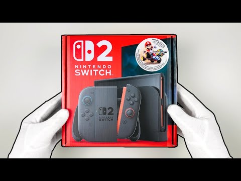 Nintendo Switch 2 Mario Kart World Bundle Unboxing + Gameplay