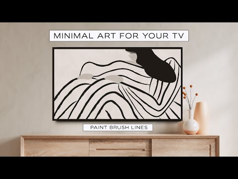 TV Art Screensaver: Minimal, Modern Line Art, Scandinavian Art and TV Background | 4K