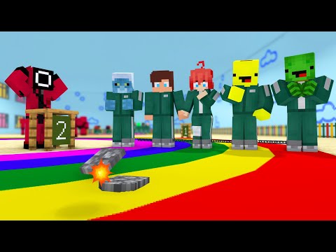 MAIZEN : SIX LEGGED RACE & MINGLE CHALLENGE - Minecraft Animation JJ & Mikey