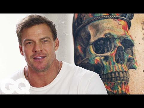 Alan Ritchson Shows Off His Tattoos