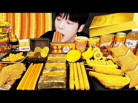 ASMR MUKBANG | GALAXY HONEY JELLY CANDY RECIPE Desserts (Gold Food, Noodles Jelly, Ice cream)