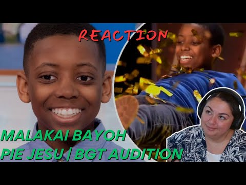 FIRST TIME REACTING TO | Malakai Bayoh | Pie Jesu | BGT Audition