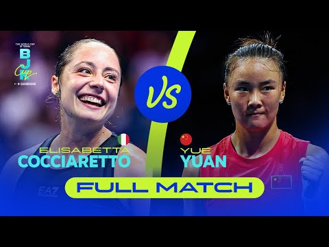 Elisabetta Cocciaretto (ITA) v Yue Yuan (CHN) | 2025 Billie Jean King Cup Finals | FULL MATCH