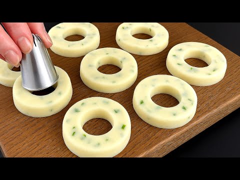 Garlic Potato Rings in 15 Minutes! The Best Potato Appetizer
