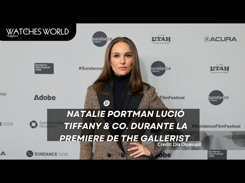 Natalie Portman lució Tiffany & Co. durante la premiere de The Gallerist