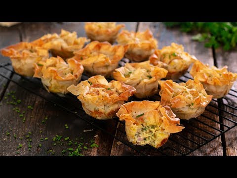 Filo Mini Quiches (Filo Pies)