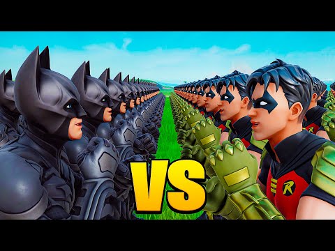 25 BATMANS vs 25 ROBINS!