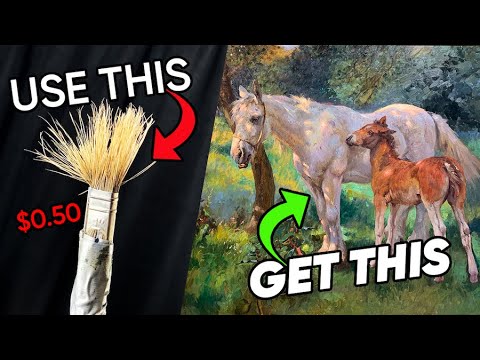 I Copied a Famous Painting...With the CHEAPEST Brush EVER!