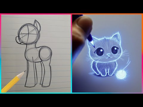 Easy and Fun ANIMAL DRAWING Hacks That Work Extremely Well