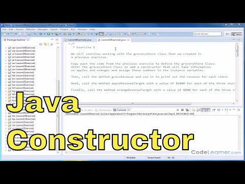 Learn Java - Exercise 10x - Use Constructors in Java Classes
