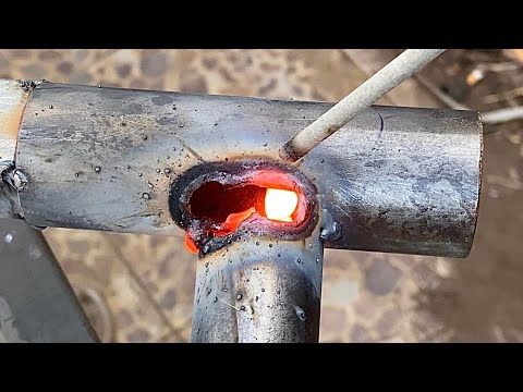Very few people know the technique of welding thin pipes