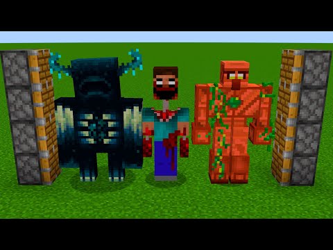 Warden + Creepy Herobrine + Copper Golem = ???
