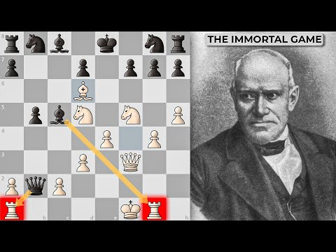 The Most Famous Chess Game in History — The Immortal Game (1851) | Adolf Anderssen vs Kieseritzky