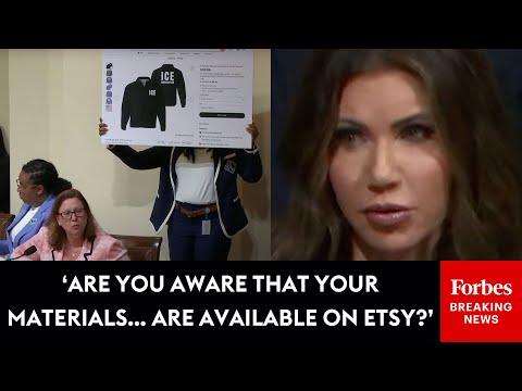 Julie Johnson Presses Kristi Noem About Merch Online That Can Let Vigilantes Pose As ICE Agents