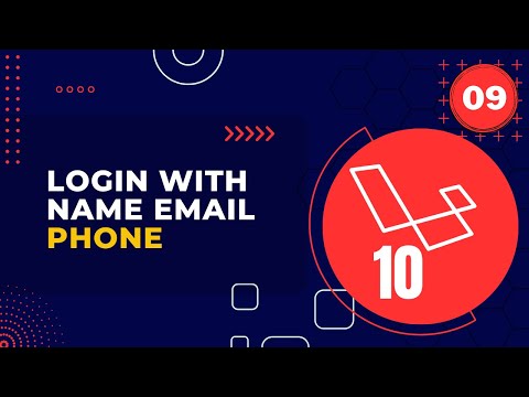 Laravel 10 Full Course | #09 Login With Name Email Phone