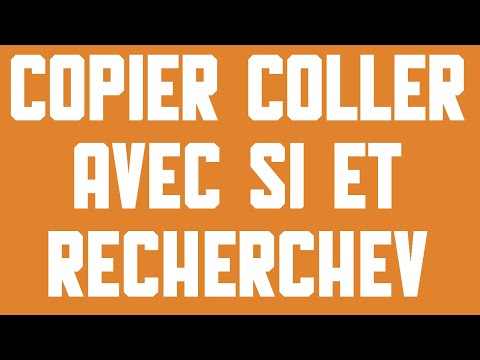 Copier coller avec SI et RECHERCHEV en VBA