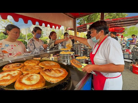 China’s Breakfast Market in Xuzhou | Crispy Meat Pancakes, Huge Buns & Local Food Delights