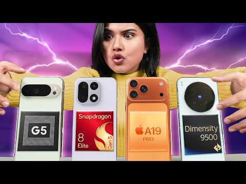 8 Elite Gen 5 vs A19 Pro vs Dimensity 9500 vs Tensor G5 - Who Wins?
