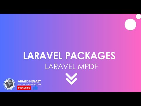 Laravel MPDF Generate PDF Files In Laravel ( طريقة أنشاء ملفات  بي دي أف فى لارفل )