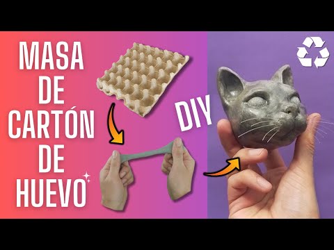 [STEP BY STEP] How to MAKE EASY EGG CARTON dough without a BLENDER