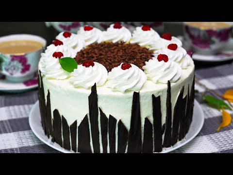 БЕСПОДОБНЫЙ ТОРТ ЧЕРНЫЙ ЛЕС🍒 Легкий и Воздушный Домашний Торт | Кулинарим с Таней