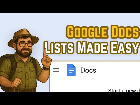 Google Docs Basics: How to Create Lists 📋 | Step-by-step for Beginners | Chill Tech Walkthrough