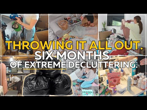 THROWING EVERYTHING I OWN OUT IN 2025 / Decluttering, Organizing, & Cleaning! Whole House Declutter