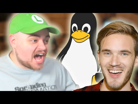Pewdiepie is a Linux user!!