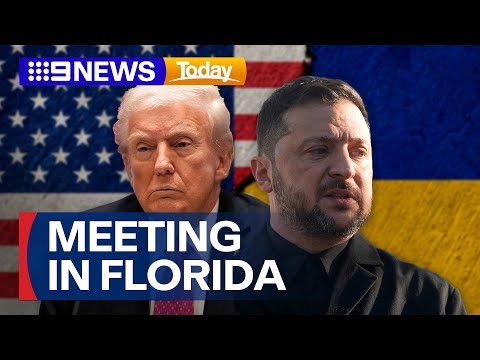 Zelenskyy to meet with Trump in Florida | 9 News Australia